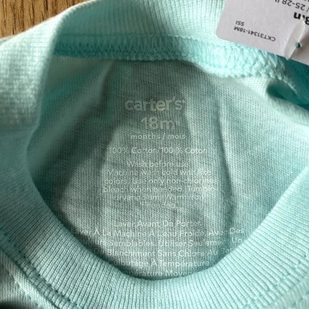Carter's Shark and Fish Tee Blue 18 Months